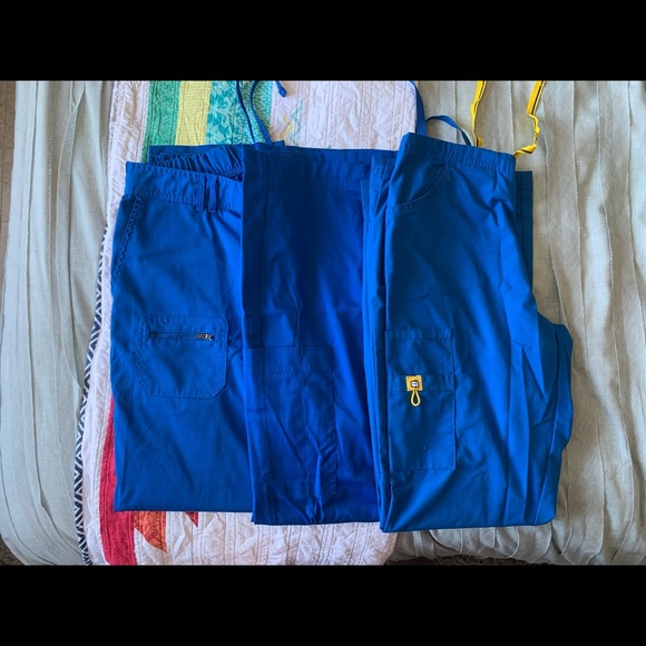 Blue Scrubs! Matching & NWOT (3 pairs) - Picture 2 of 11